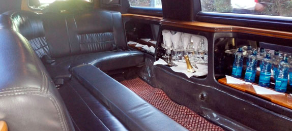 Lincoln limousine interior